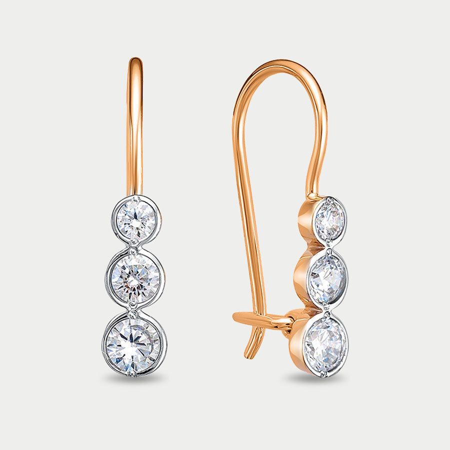 

Серьги из золота с фианитом GOLD CENTER 1202629, 1202629