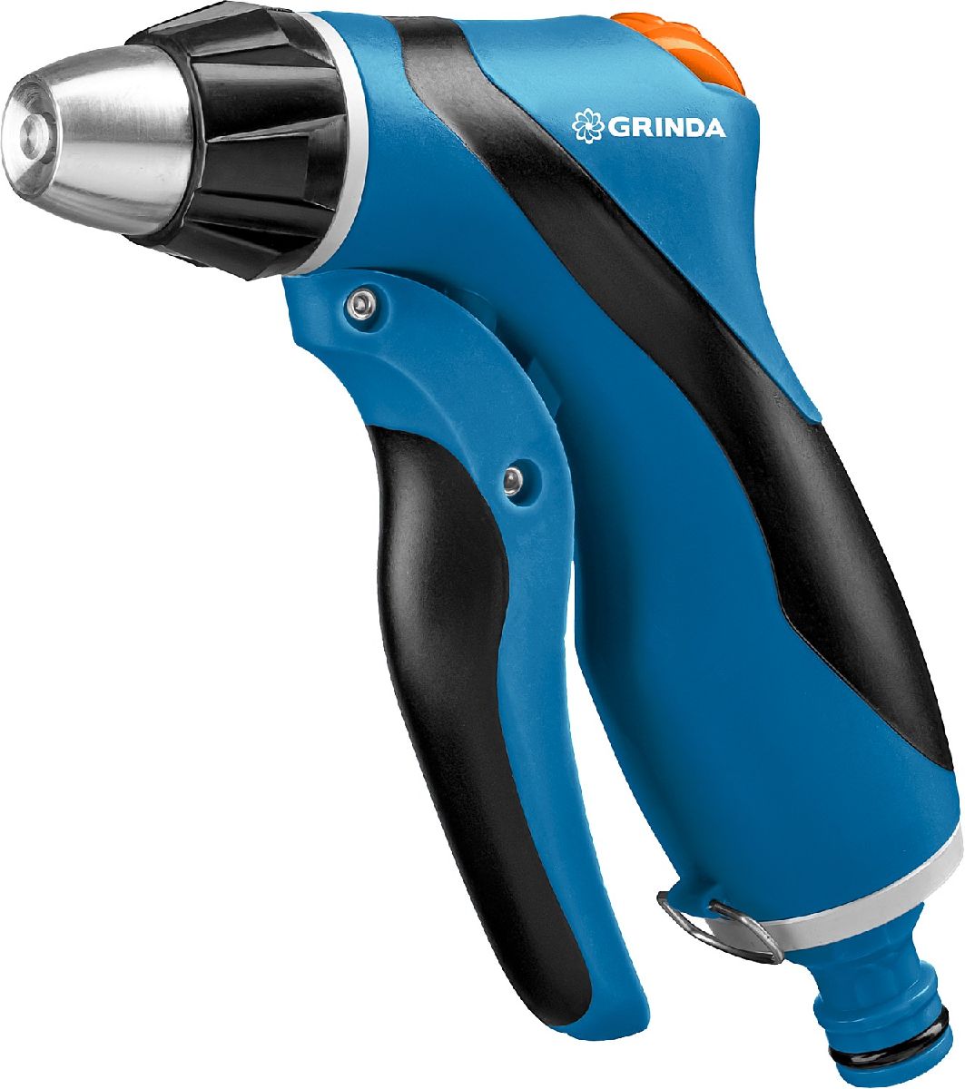 

Поливочный пистолет GRINDA PROLine F-R плавная регулировка напора, курок сзади, двухкомпон, Синий