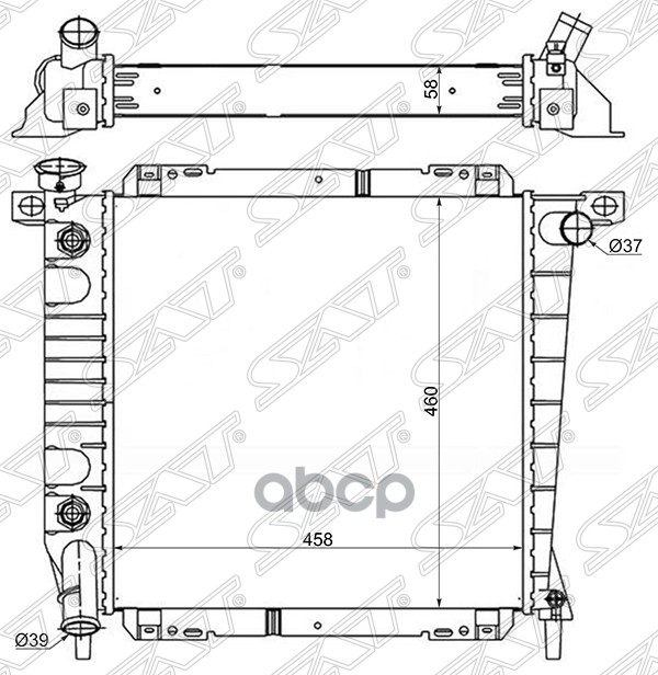 

Радиатор Ford Explorer 4.0 91-94 Sat арт. FD0007-91