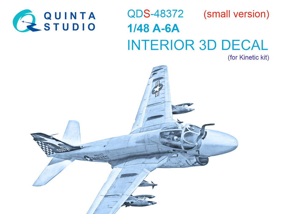 

QDS-48372 3D Декаль интерьера кабины A-6A Kinetic Малая версия, Цветной