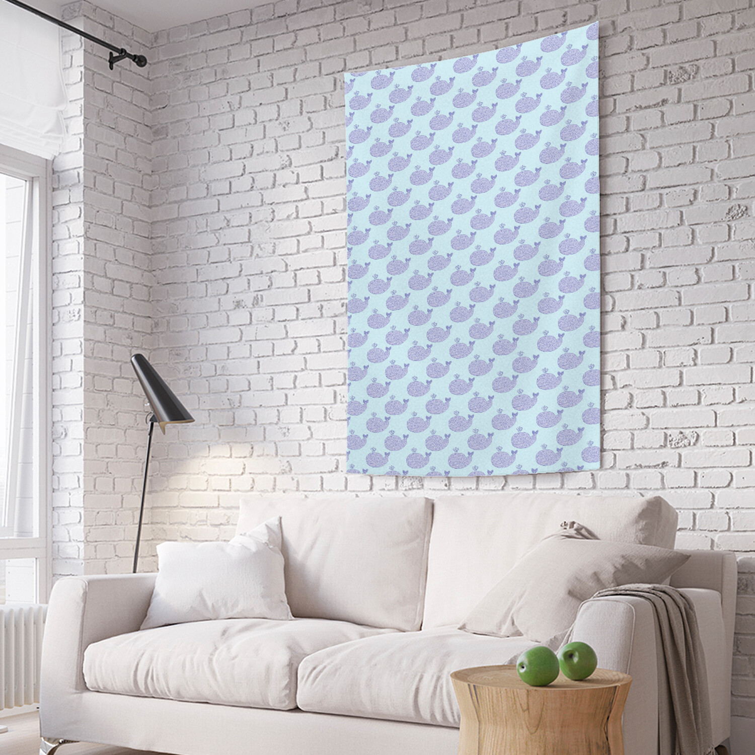 

Вертикальное фотопанно на стену JoyArty Узорные киты 150x200 см, Узорные киты