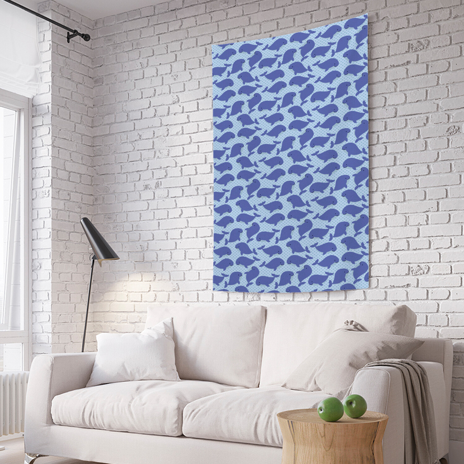 

Вертикальное фотопанно на стену JoyArty Китовьи игры 150x200 см, Китовьи игры