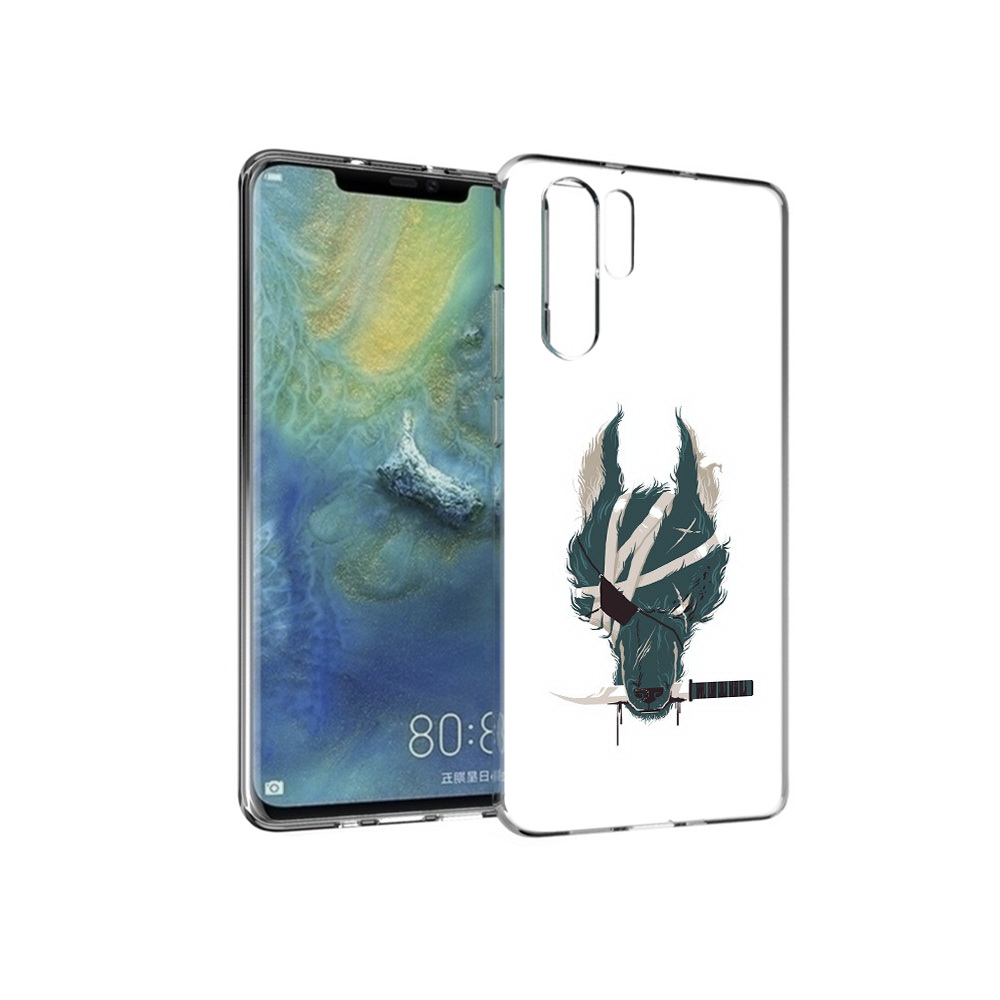 

Чехол MyPads Tocco для Huawei P30 Pro волк-разбойник, Прозрачный, Tocco