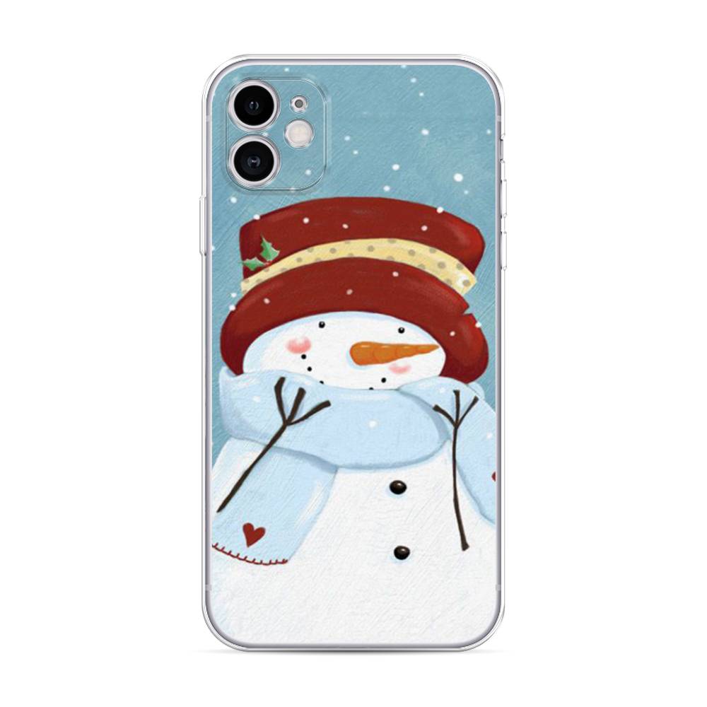 

Чехол для Apple iPhone 11 "Застенчивый снеговик", 12150-5