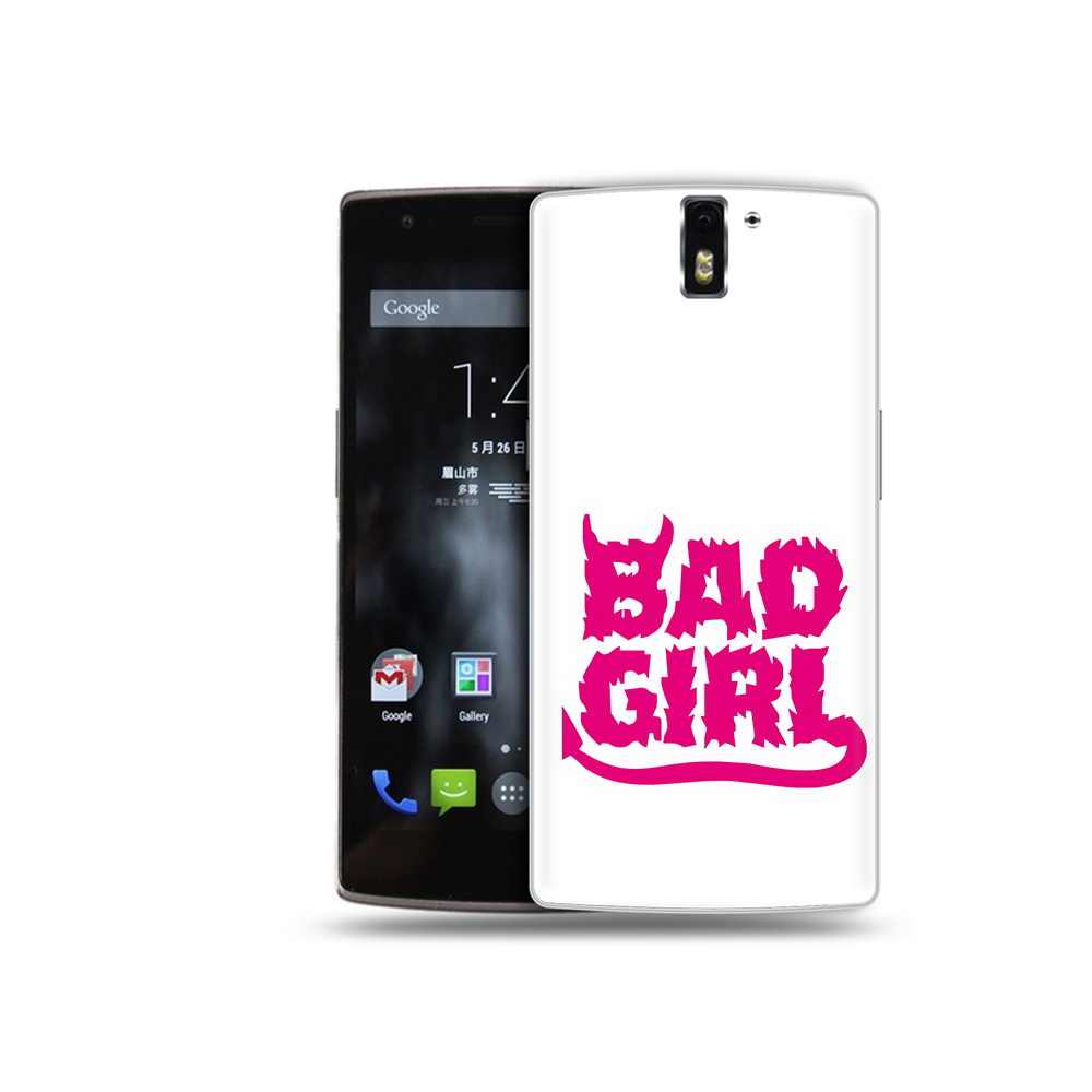 

Чехол MyPads Tocco для OnePlus One плохая девочка, Прозрачный, Tocco