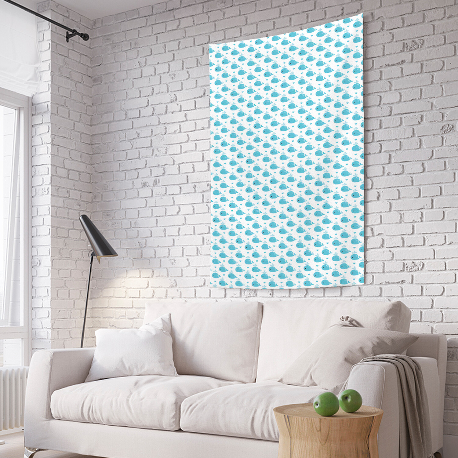 

Вертикальное фотопанно на стену JoyArty Киты наив 150x200 см, Киты наив