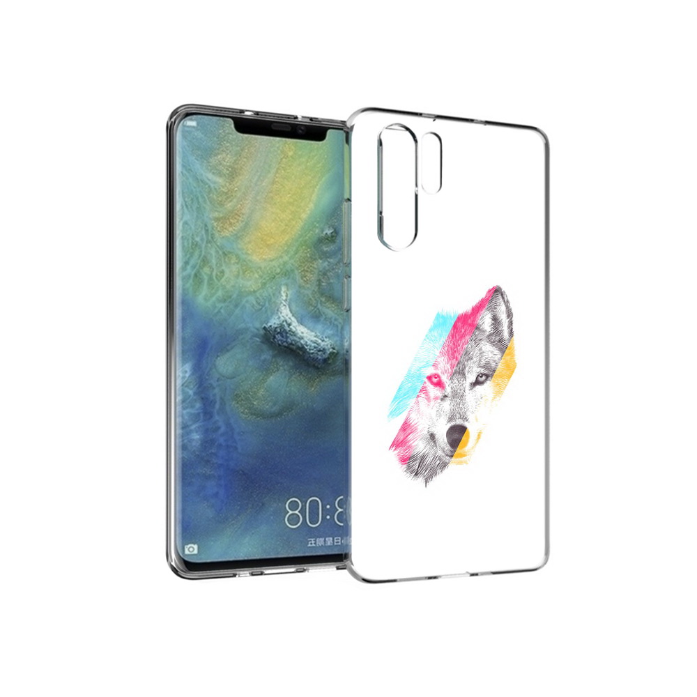 

Чехол MyPads Tocco для Huawei P30 Pro волк градиент, Прозрачный, Tocco