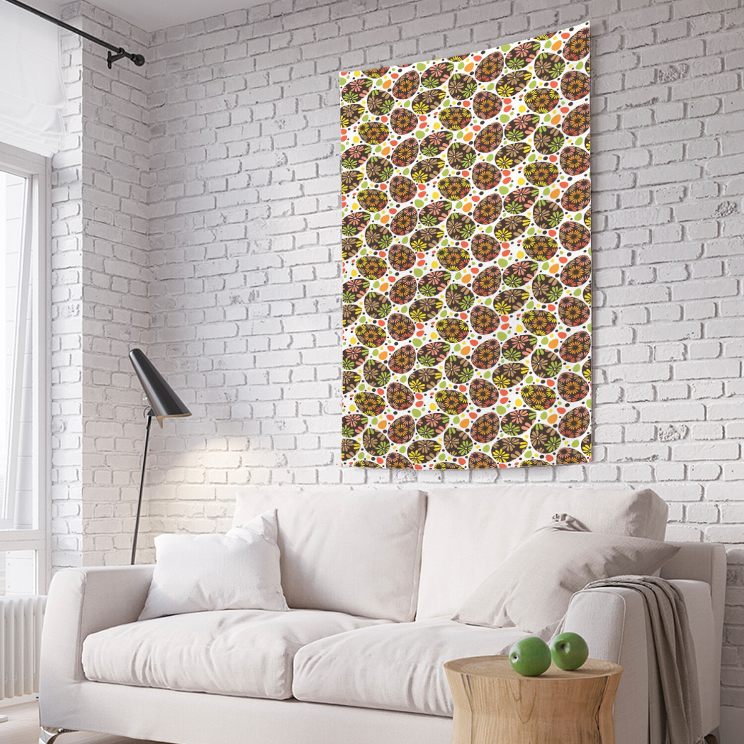 

Вертикальное фотопанно на стену JoyArty Цветочные пасхальные яйца 150x200 см, Цветочные пасхальные яйца