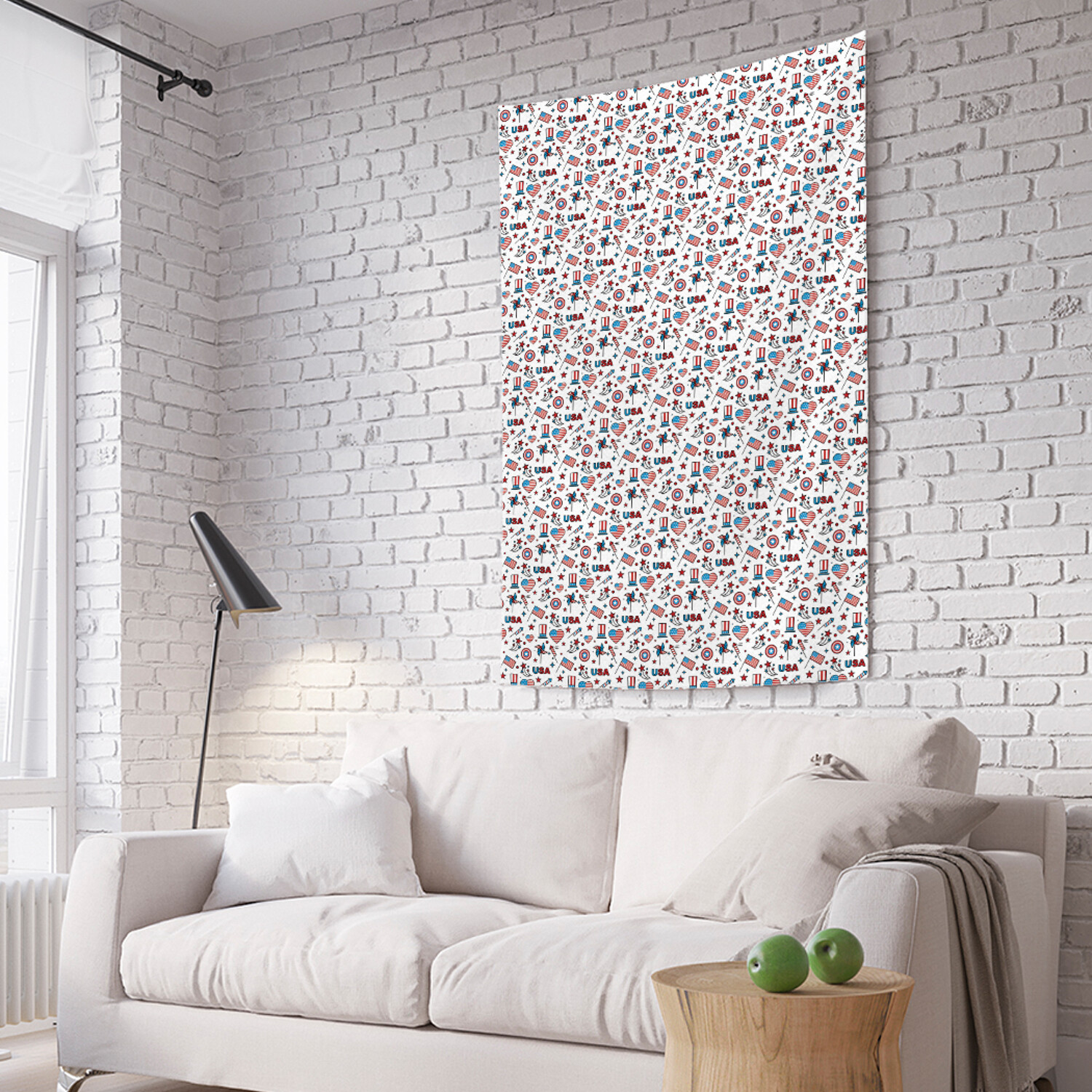 

Вертикальное фотопанно на стену JoyArty Символы Америки 150x200 см, Символы Америки