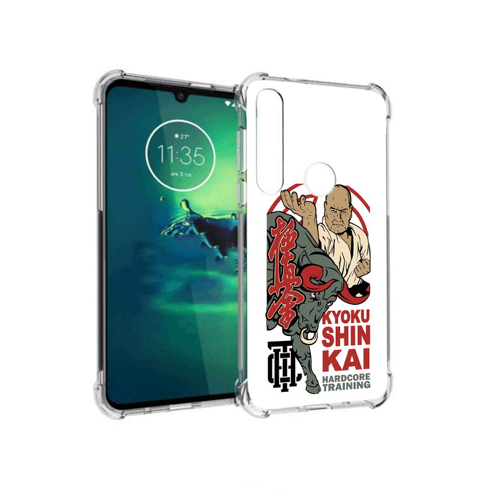 

Чехол MyPads Tocco для Motorola Moto G8 Plus единоборства рисунок (PT227062.344.343), Прозрачный, Tocco