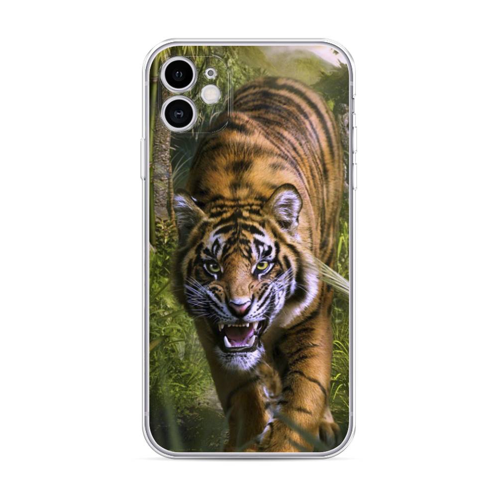 

Чехол для Apple iPhone 11 "Тигр в джунглях 2", 12150-1