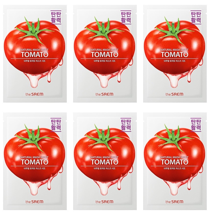 

Маска на тканевой основе The Saem Natural Tomato 21 мл 6 шт, 8806164160442