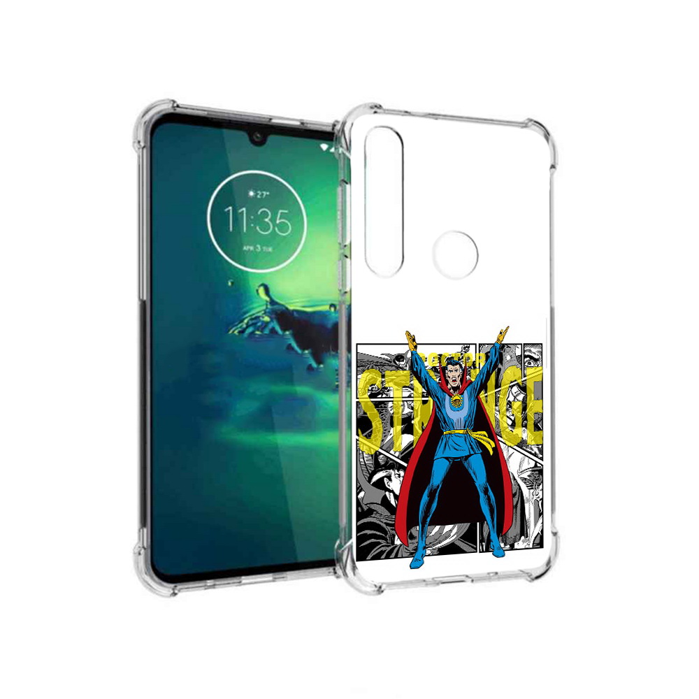 

Чехол MyPads Tocco для Motorola Moto G8 Plus доктор стренж комикс (PT227062.344.334), Прозрачный, Tocco