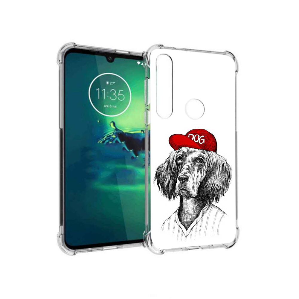 

Чехол MyPads Tocco для Motorola Moto G8 Plus дог (PT227062.344.333), Прозрачный, Tocco