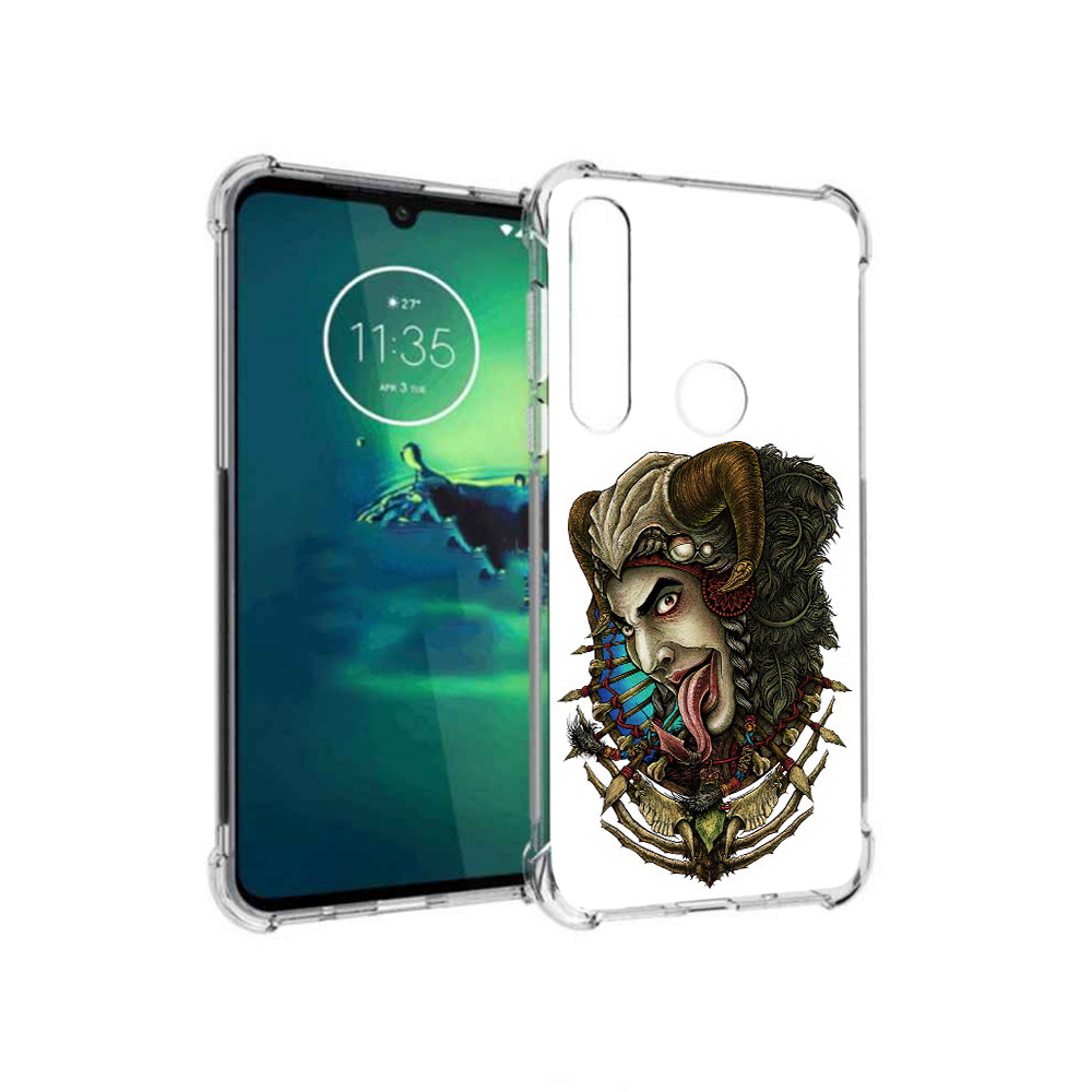 

Чехол MyPads Tocco для Motorola Moto G8 Plus длинный язык (PT227062.344.330), Прозрачный, Tocco