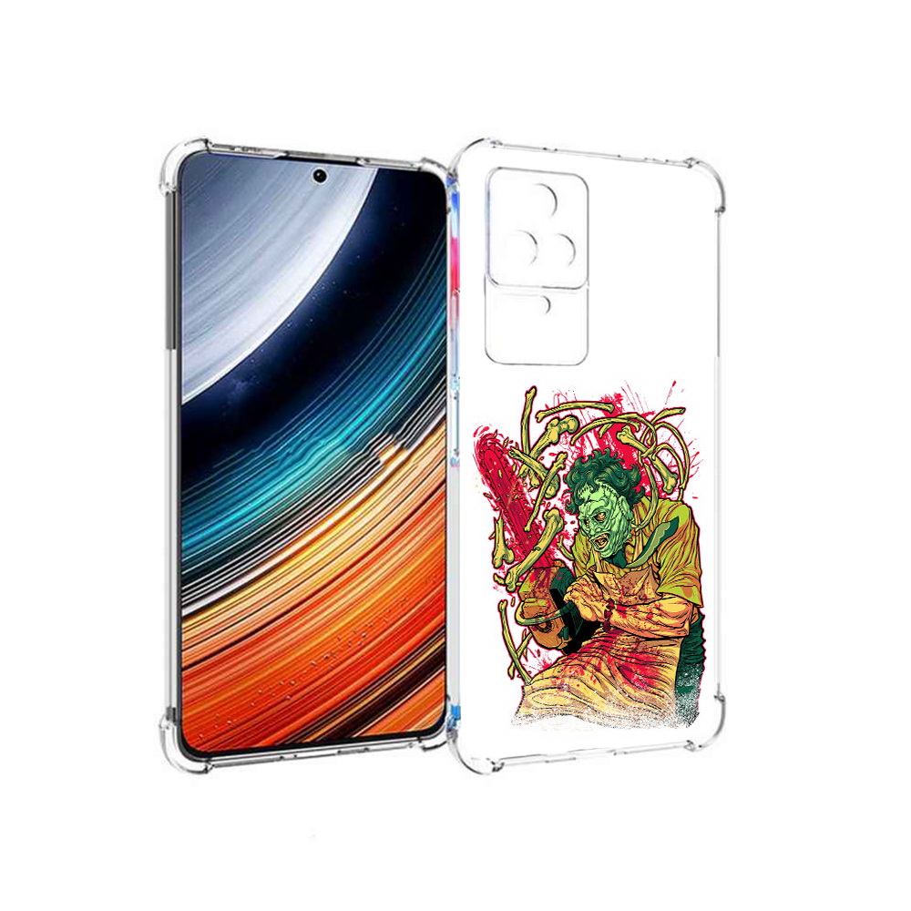 

Чехол MyPads яркий мясник для Xiaomi Redmi K40S/Poco F4, Прозрачный, Tocco