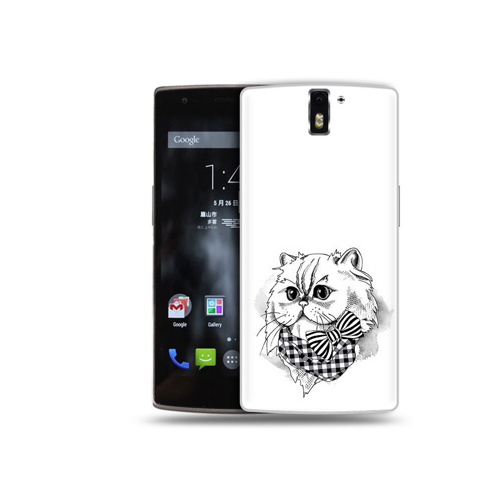 

Чехол MyPads Tocco для OnePlus One нарисованная красивая кошечка, Прозрачный, Tocco