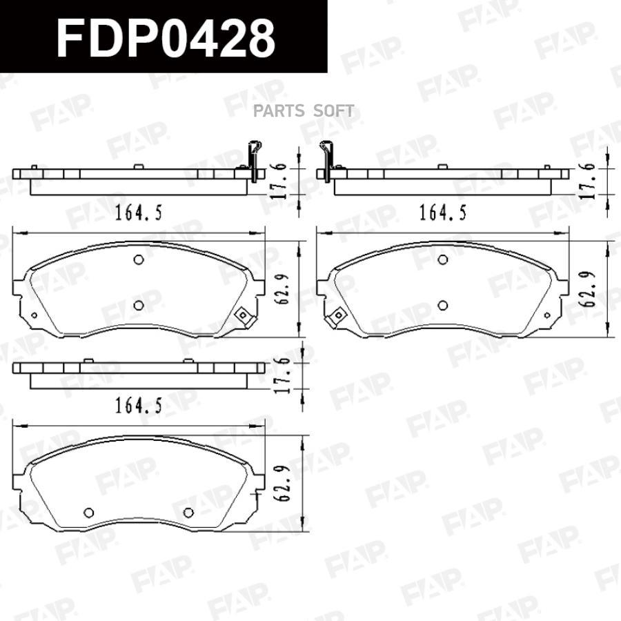 

FAP Колодки тормозные дисковые FDP0428