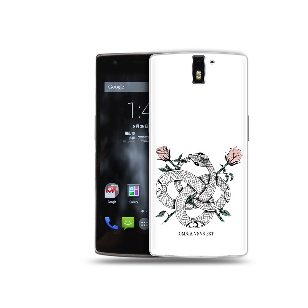 

Чехол MyPads Tocco для OnePlus One нарисованная змея абстракция, Прозрачный, Tocco
