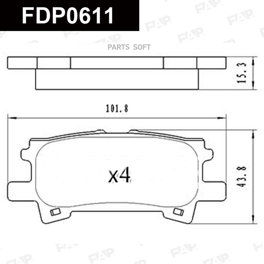 FAP Колодки тормозные дисковые FDP0611