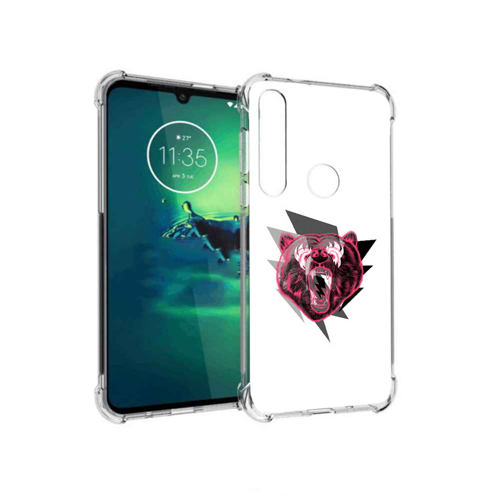 

Чехол MyPads Tocco для Motorola Moto G8 Plus грозовой медведь (PT227062.344.301), Прозрачный, Tocco