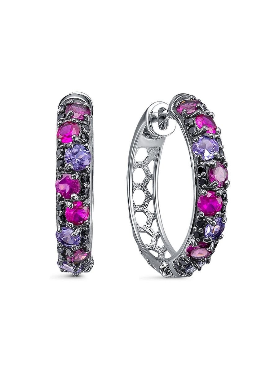 

Серьги из серебра с родолитом She Jewelry С1047Ю/Ag-657/88, С1047Ю/Ag-657/88