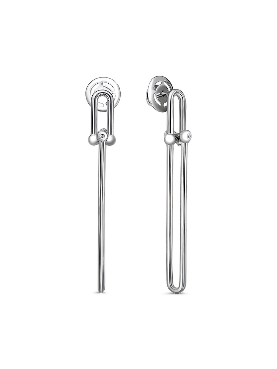 

Серьги из серебра с бриллиантом She Jewelry С01496/Ag-620, С01496/Ag-620