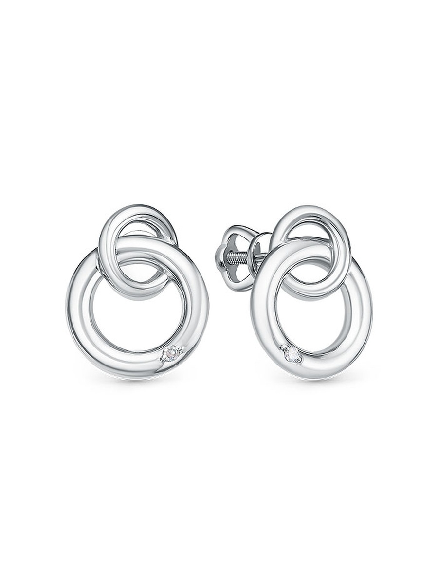 

Серьги из серебра с бриллиантом She Jewelry С01451/Ag-620, С01451/Ag-620