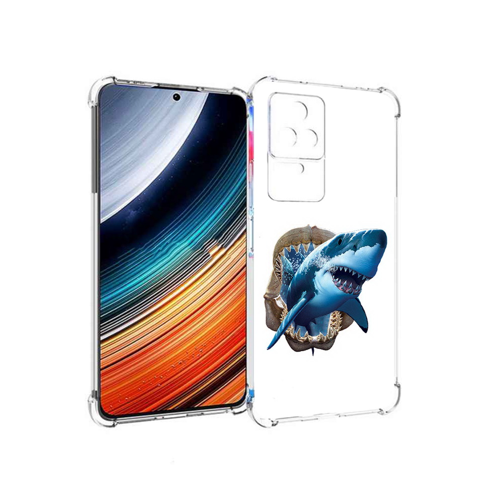 

Чехол MyPads челюсти для Xiaomi Redmi K40S/Poco F4, Прозрачный, Tocco