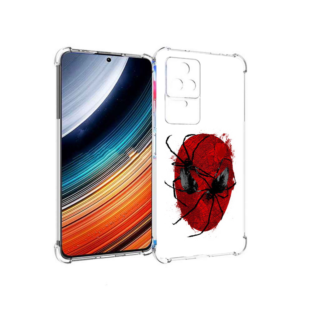 

Чехол MyPads человек паук для Xiaomi Redmi K40S/Poco F4, Прозрачный, Tocco