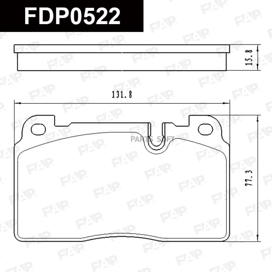 FAP Колодки тормозные дисковые FDP0522