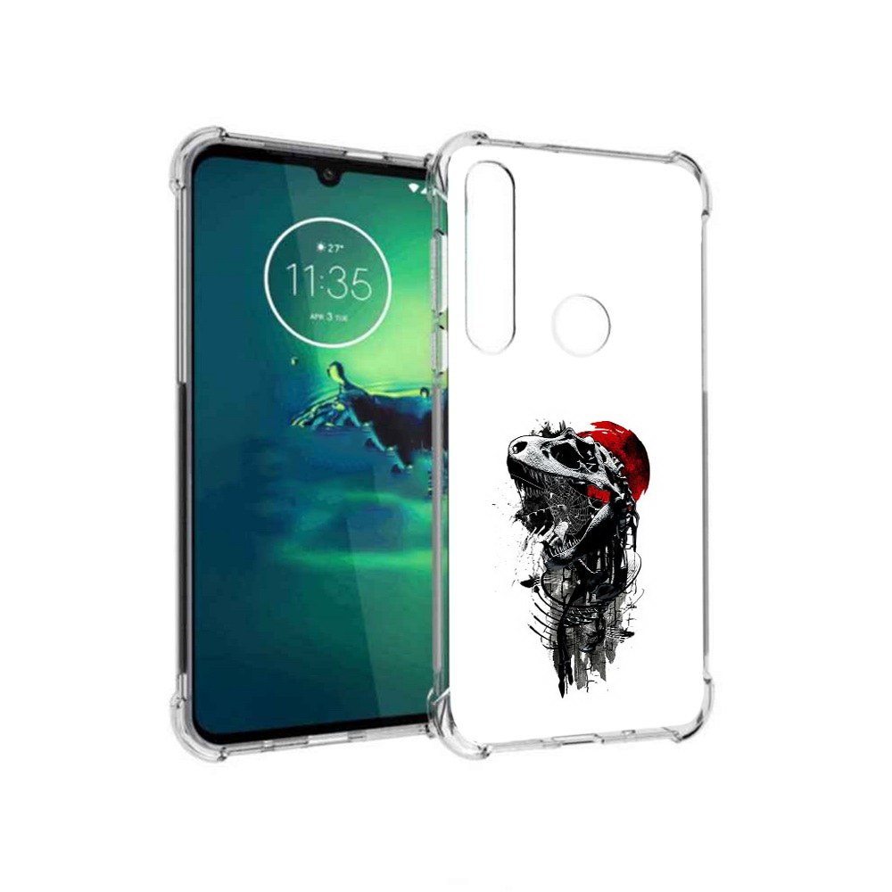 

Чехол MyPads Tocco для Motorola Moto G8 Plus вымерший динозавр (PT227062.344.284), Прозрачный, Tocco