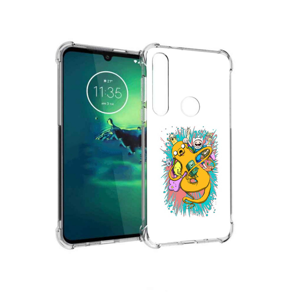 

Чехол MyPads Tocco для Motorola Moto G8 Plus время приключений рисунок (PT227062.344.276), Прозрачный, Tocco