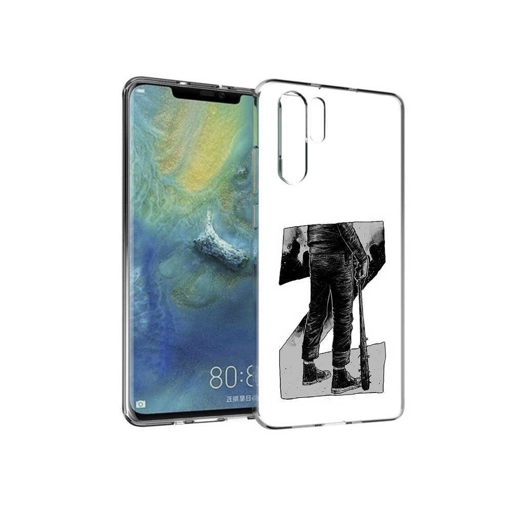 

Чехол MyPads Tocco для Huawei P30 Pro воин черно белый, Tocco