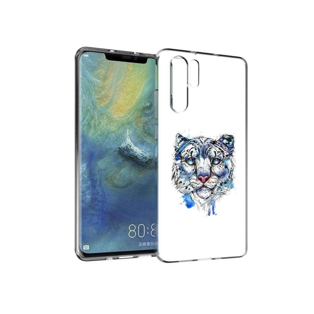 

Чехол MyPads Tocco для Huawei P30 Pro водяной тигр, Прозрачный, Tocco