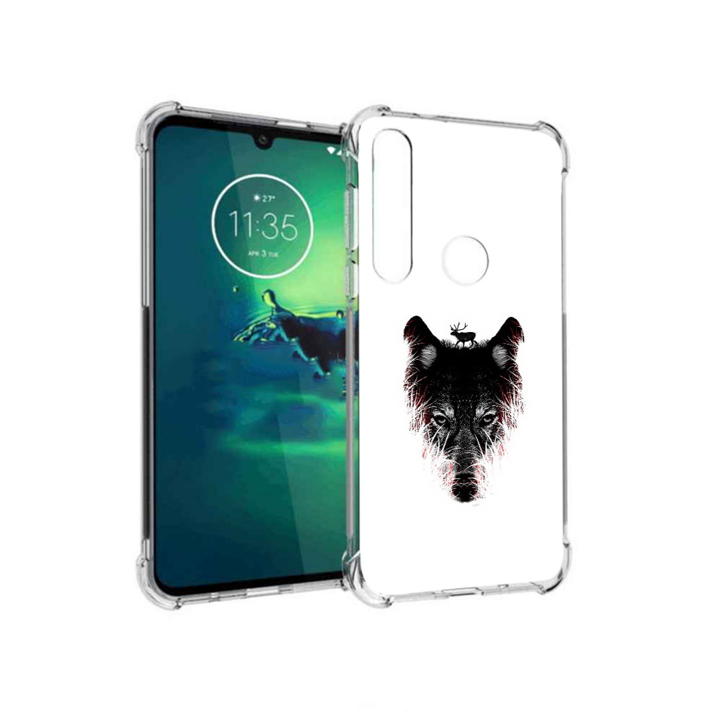 

Чехол MyPads Tocco для Motorola Moto G8 Plus волк в траве (PT227062.344.267), Прозрачный, Tocco