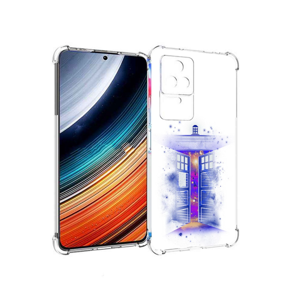 

Чехол MyPads фиолетовый уголок абстракция для Xiaomi Redmi K40S/Poco F4, Прозрачный, Tocco