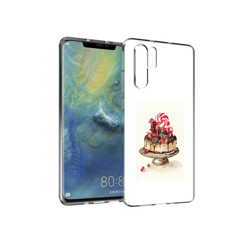 

Чехол MyPads Tocco для Huawei P30 Pro вкусный торт, Прозрачный, Tocco