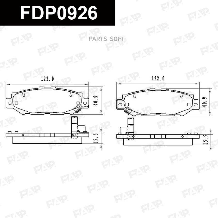 FAP Колодки тормозные дисковые FDP0926