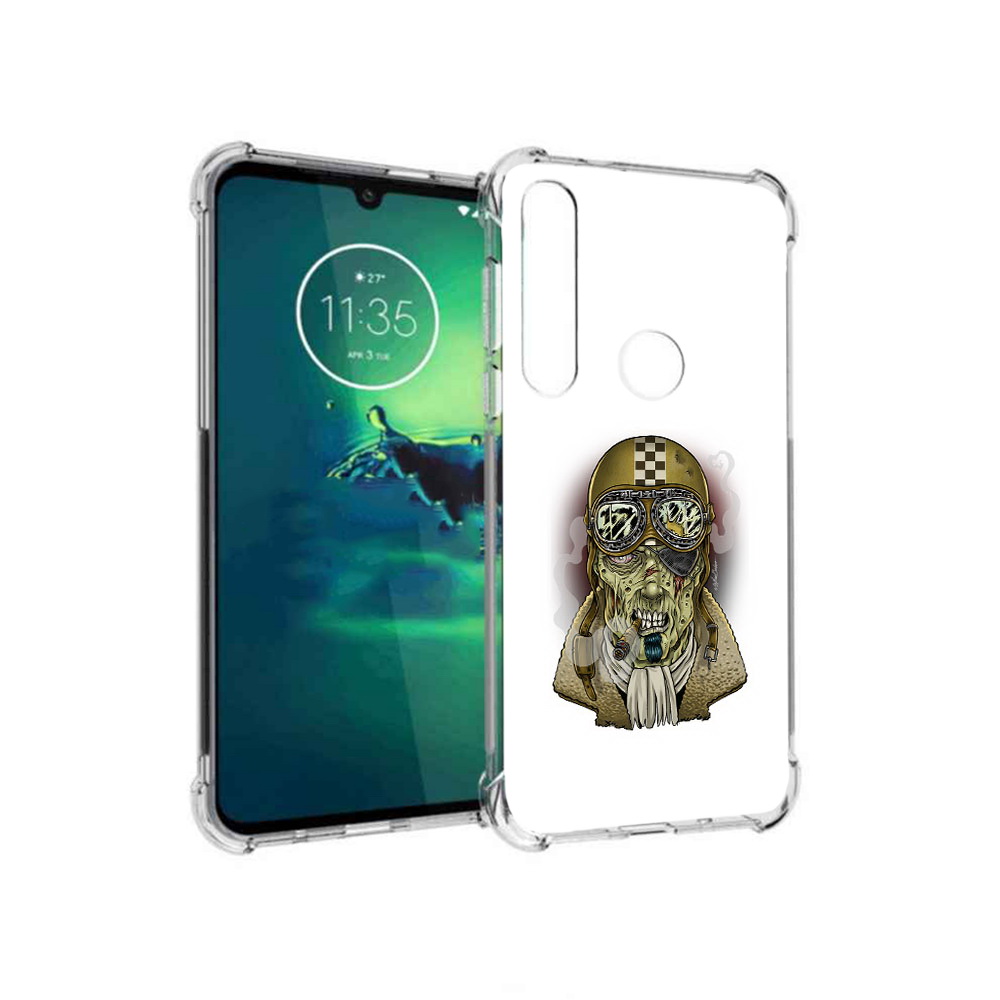 

Чехол MyPads Tocco для Motorola Moto G8 Plus военный зомби (PT227062.344.264), Прозрачный, Tocco