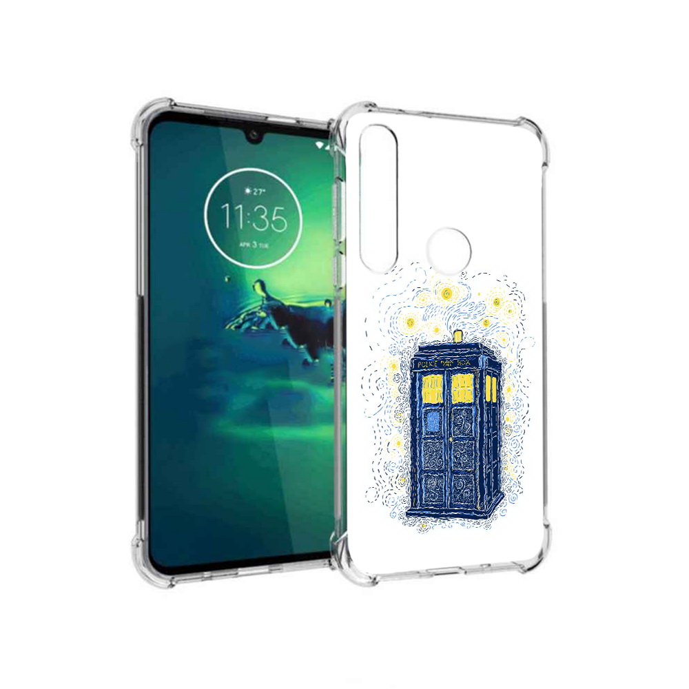 

Чехол MyPads Tocco для Motorola Moto G8 Plus будка рисунок (PT227062.344.249), Прозрачный, Tocco