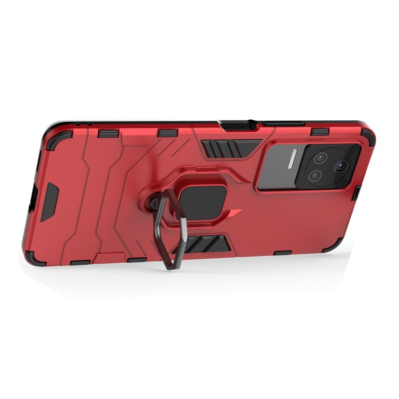 

Чехол с кольцом Panther Case для Xiaomi Poco F4 красный