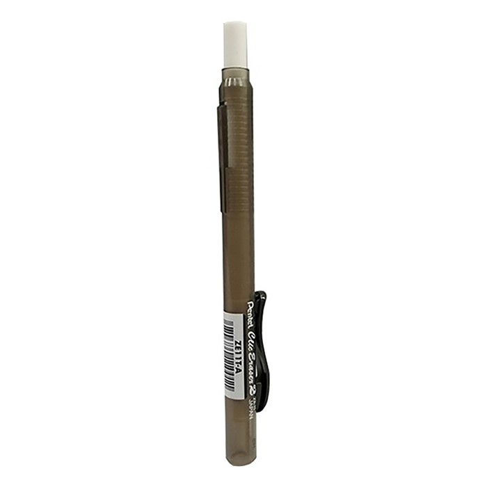 

Ластик-карандаш синтетика Pentel Clic Eraser2, выдвижной, 6 х 80 мм, матовый, чёрный полуп, Разноцветный