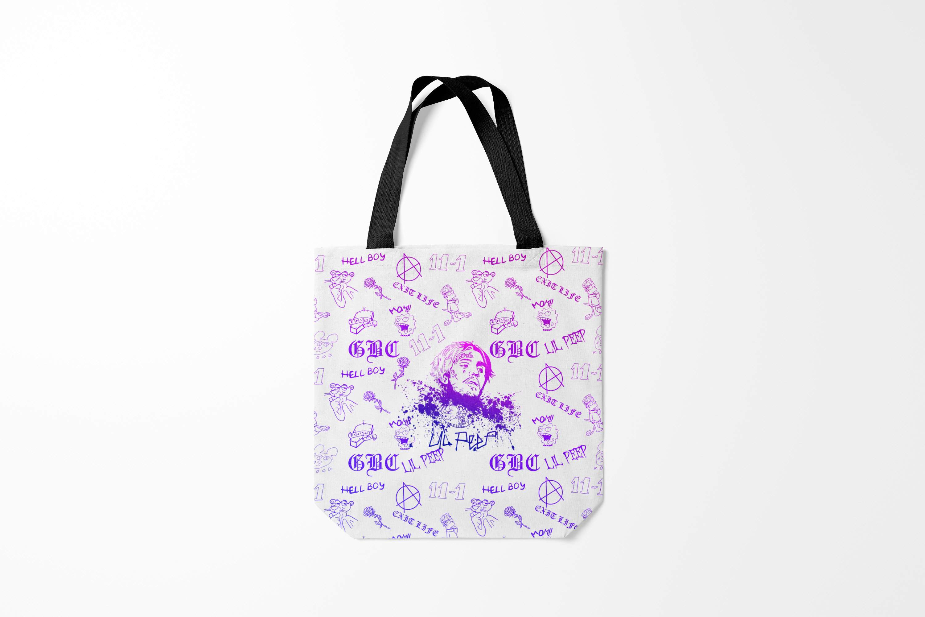 

Сумка шoппер унисекс Burnettie Lil Peep, белый, Lil Peep