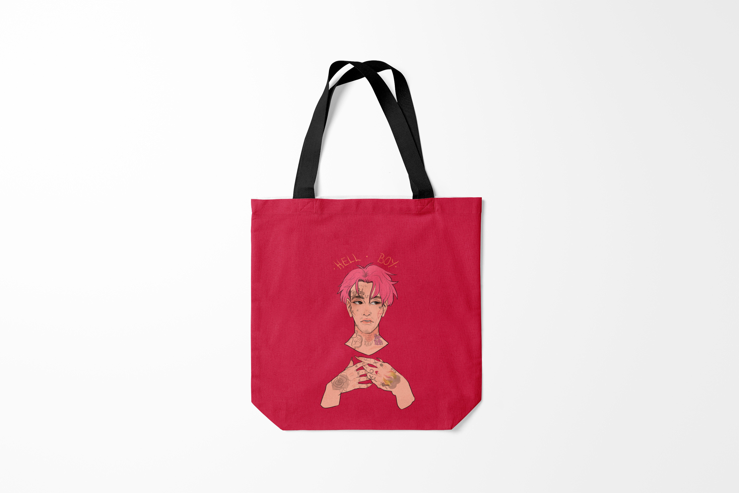 

Сумка шoппер унисекс Burnettie Lil Peep Hell Boy, красный, Lil Peep Hell Boy