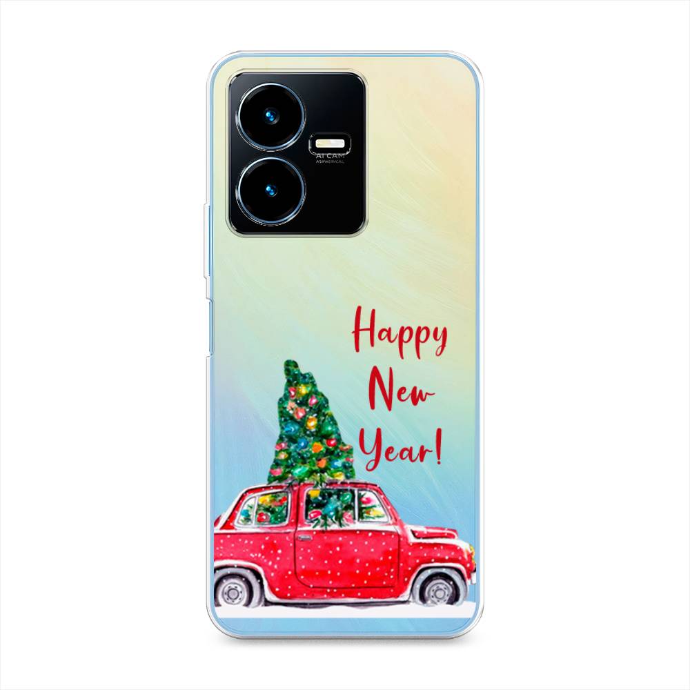 

Чехол для Vivo Y22 "Happy New Year", Красный;зеленый, 267550-5