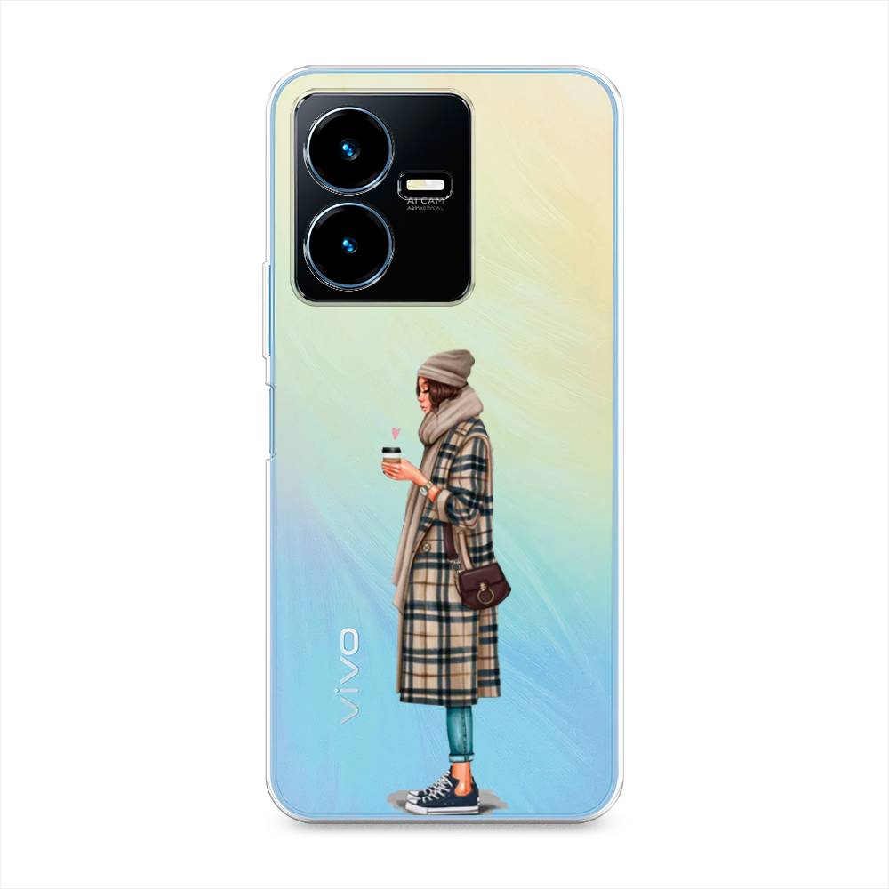 

Чехол для Vivo Y22 "Утренний кофе", Коричневый;бежевый, 267550-6