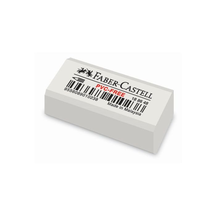 

Ластик Faber-Castell PVC-free 7086, 31 х 16 х 11, белый