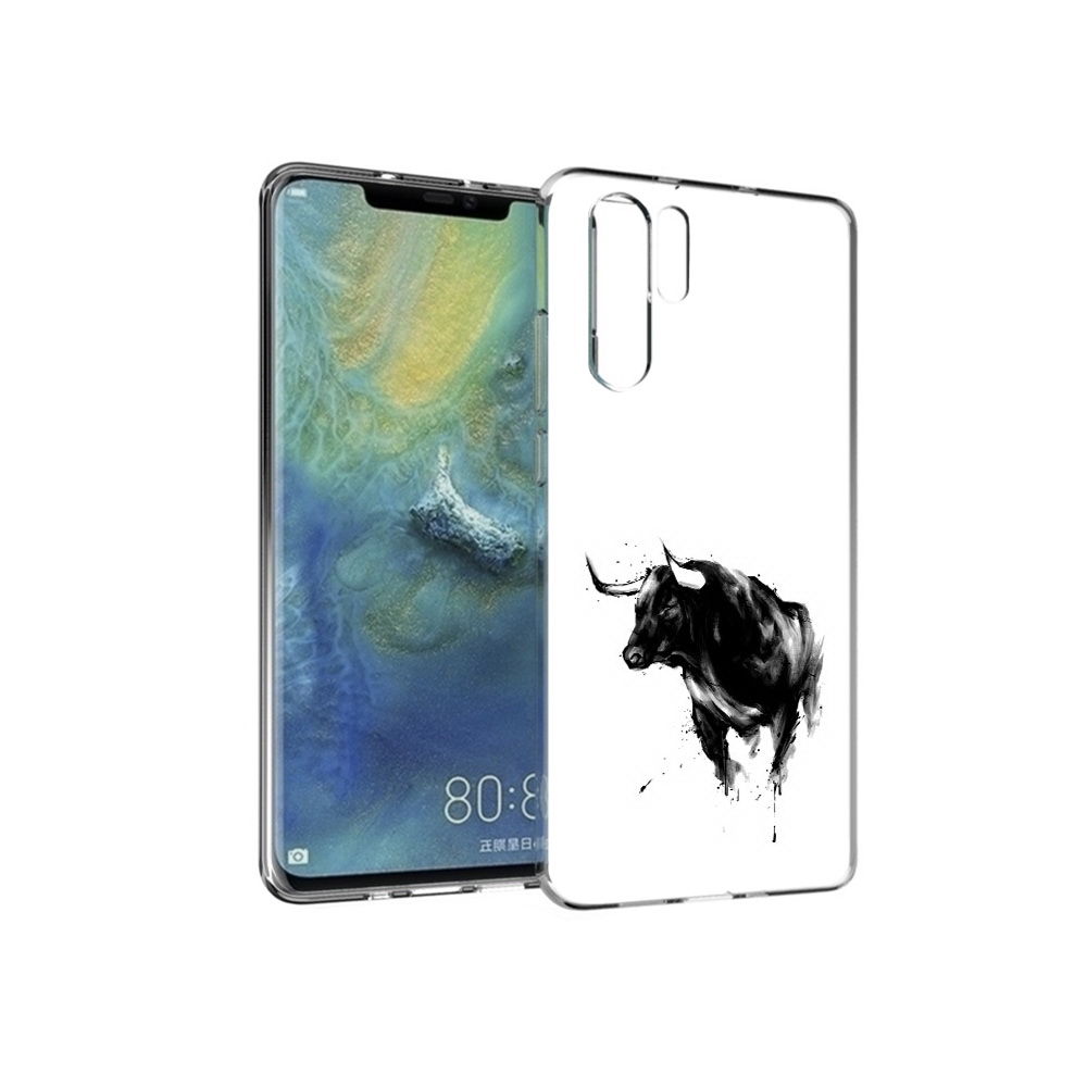 

Чехол MyPads Tocco для Huawei P30 Pro бык, Прозрачный, Tocco