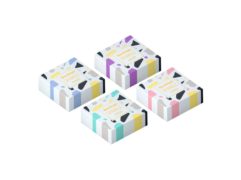 

Ластик Berlingo 34*34*12мм Sparkle, прямоугольный, цвета ассорти